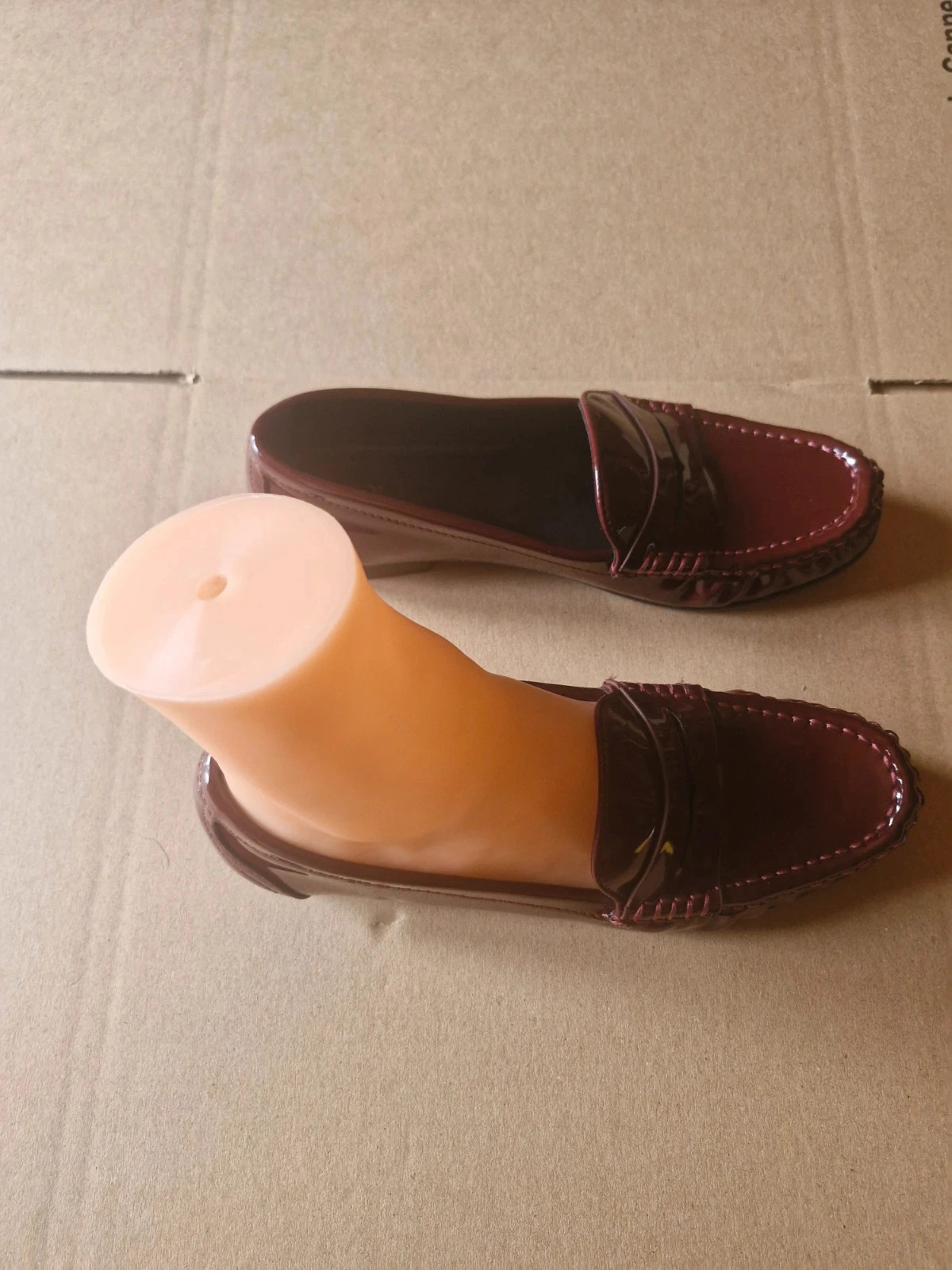 Mocasines de charol Zara burdeos – Talla 36 – photo 4